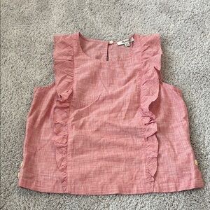 Madewell Ruffled Sleeveless Blouse XXS